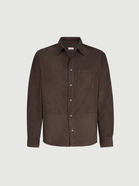 Brunello Cucinelli Suede overshirt