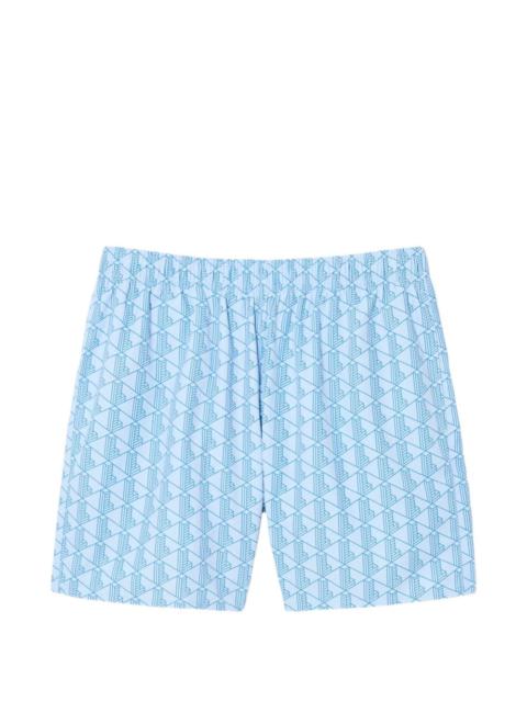 LACOSTE patterned swim shorts