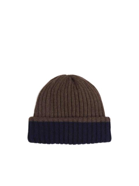 FEDELI ribbed-knit beanie hat