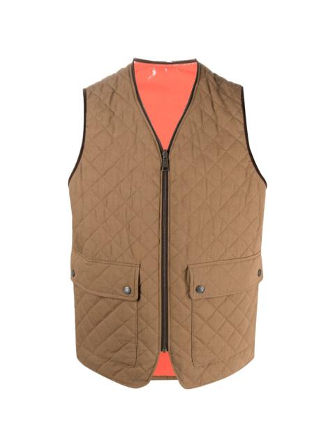 DSQUARED2 sleeveless quilted 조끼