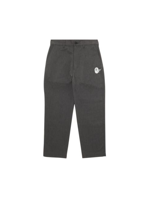 A BATHING APE® GOAT Exclusive BAPE Chino Melange Pants Charcoal