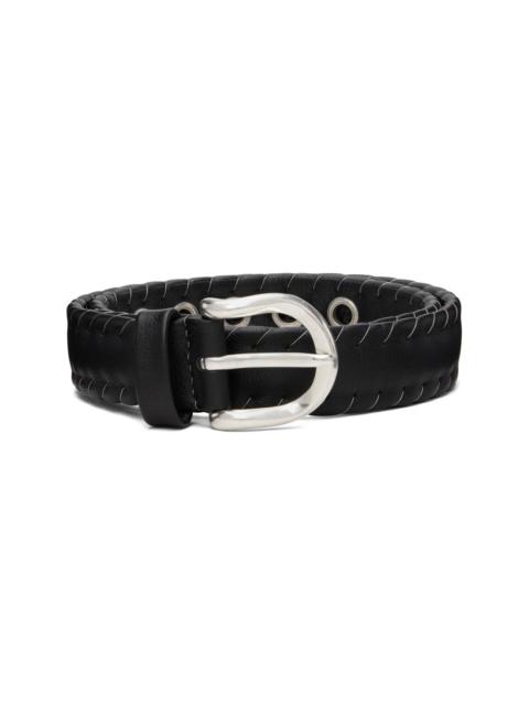 Our Legacy Black Suture Belt