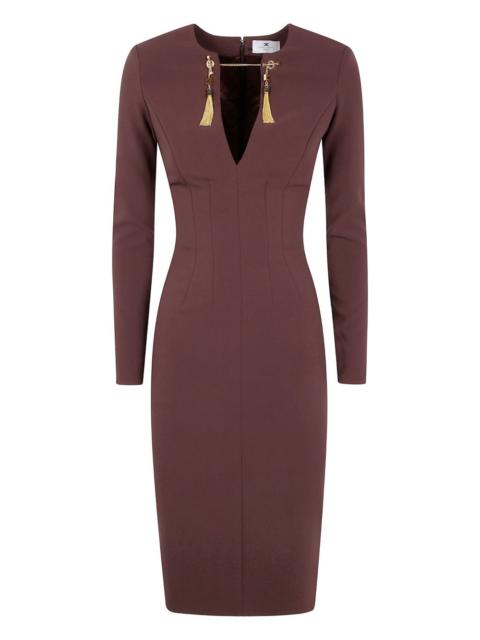 ELISABETTA FRANCHI tassel detail dress
