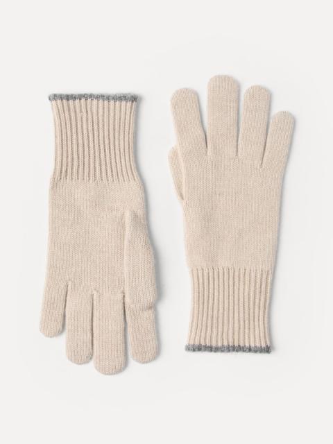 Cashmere knit gloves