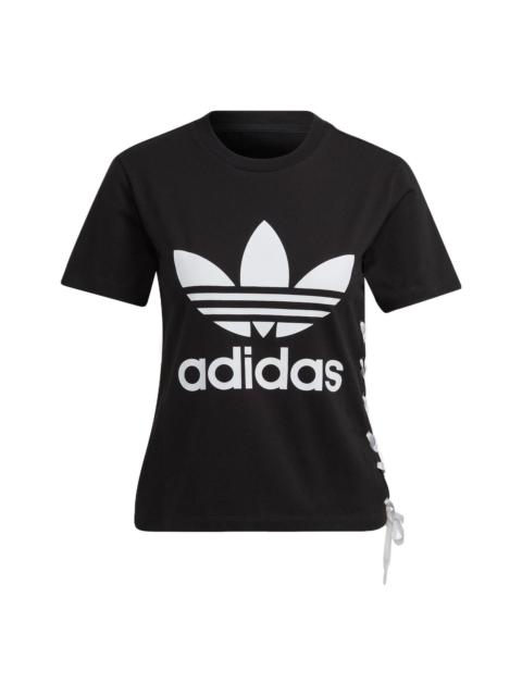 adidas (WMNS) adidas Always Original Trefoil T-Shirt Asia Sizing 'Black White' HS2599