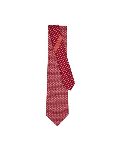 FERRAGAMO butterfly-print silk tie
