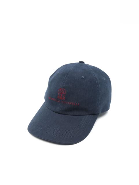 logo-embroidered cap