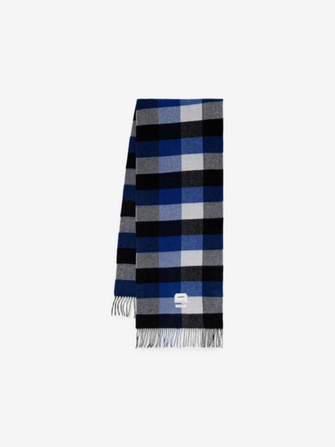ADER error check-pattern fringed scarf