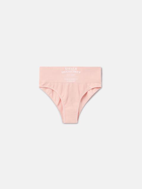 Stella McCartney Logo Seamless High Leg High Waist Briefs