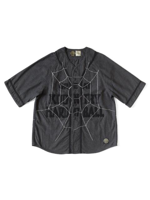 Kapital KAPITAL Cotton Wool GREAT KOUNTRY Baseball Shirt (KOUNTRY DREAM CATCH Remake) 'DarkGray'