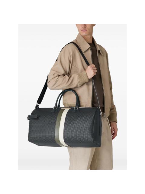 Serapian striped leather holdall