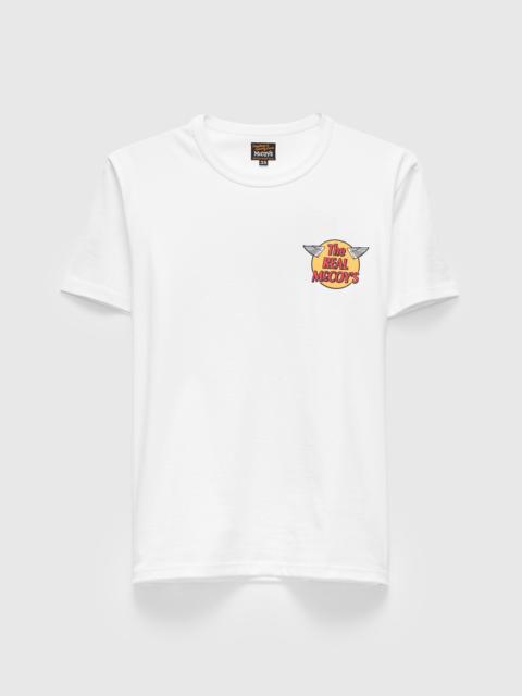 The Real McCoys Logo Tee in White