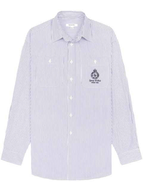 Sporty & Rich Crown striped cotton shirt