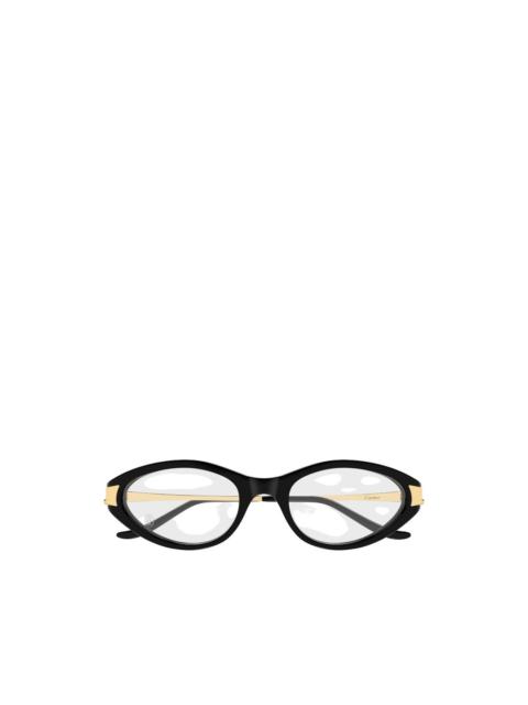 Cartier oval-frame glasses