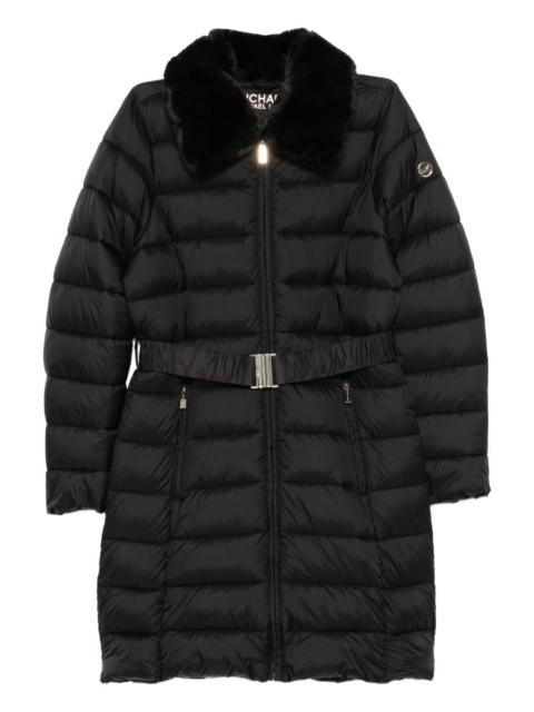 MICHAEL KORS logo-plaque padded coat