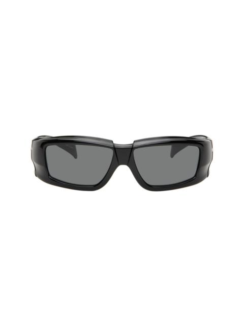 Rick Owens Black Temple Rick Sunglasses