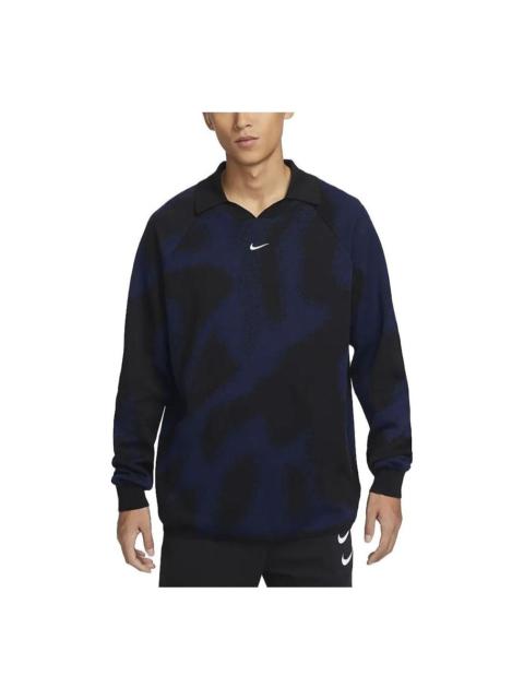 Nike Nike Culture Knit Long-Sleeve Soccer Sweater 'Navy' FD7285-410