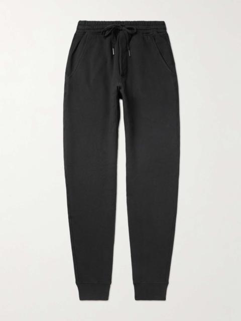 TOM FORD Tapered Garment-Dyed Cotton-Jersey Sweatpants