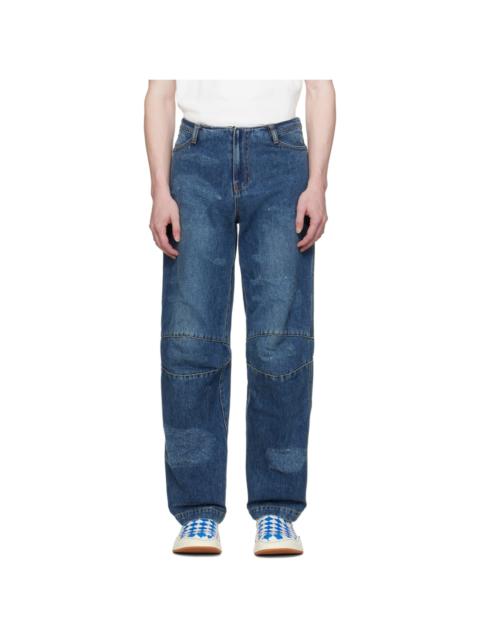 ADER error Blue Wide-Leg Jeans