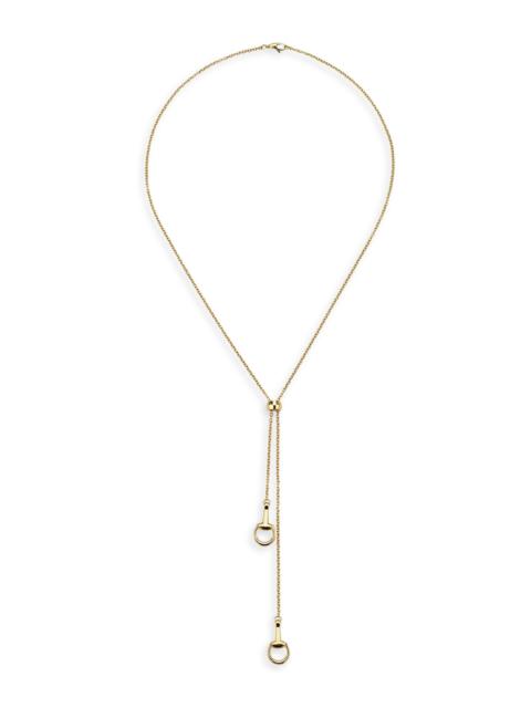 GUCCI Women's Horsebit 18K Yellow Gold Necklace - Yellow Gold