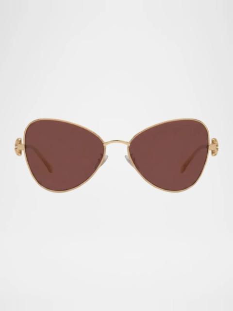 Loewe Anagram 57MM Butterfly Sunglasses