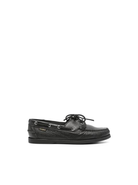 G.H.BASS Jetty II 2 Eye leather boat shoes