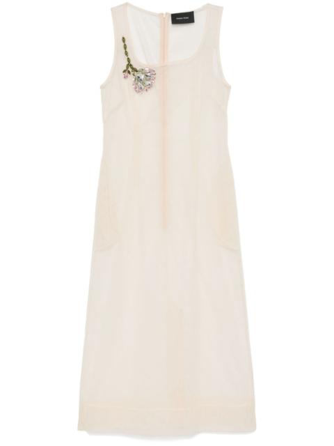 Simone Rocha embellished square-neck dress