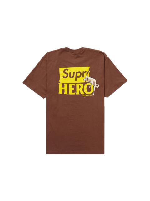 Supreme ANTIHERO Dog Tee Brown