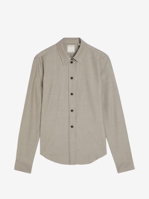 Calvin Klein Collection melange-effect long-sleeve shirt