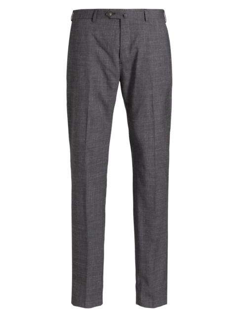 EMPORIO ARMANI Men's Virgin Wool-Blend Dress Pants - Charcoal