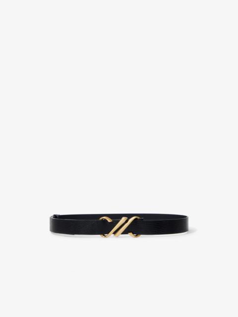 Monogram Belt in Embossed Leather