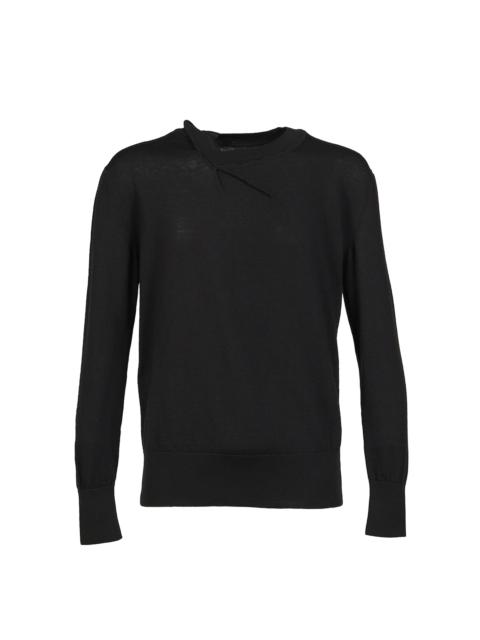 MARINA YEE CREWNECK WOOL JUMPER / BLK