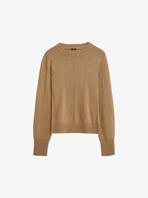 JOSEPH Round-neck dropped-shoulder merino-wool jumper
