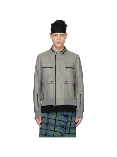 UNDERCOVER zip-up 바이커 재킷