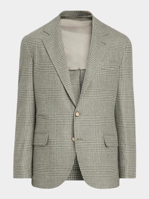 Brunello Cucinelli Men's Glen Plaid Single-Breasted Sport Coat