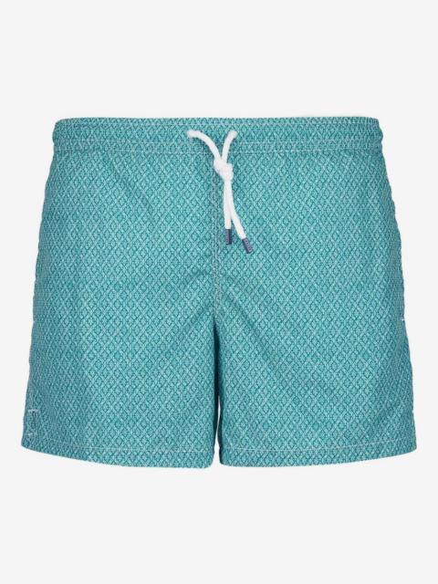 FEDELI Madeira printed swim shorts