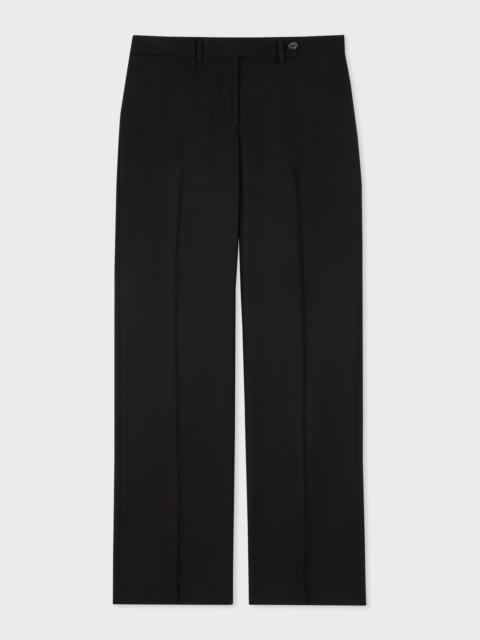 Paul Smith Women's 'A Suit To Travel In' - Black Wool Bootcut Trousers