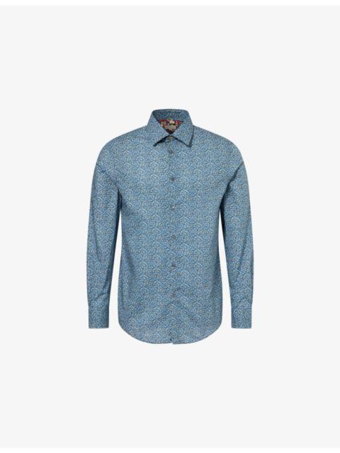 Paul Smith Printed Long-Sleeve Cotton Shirt