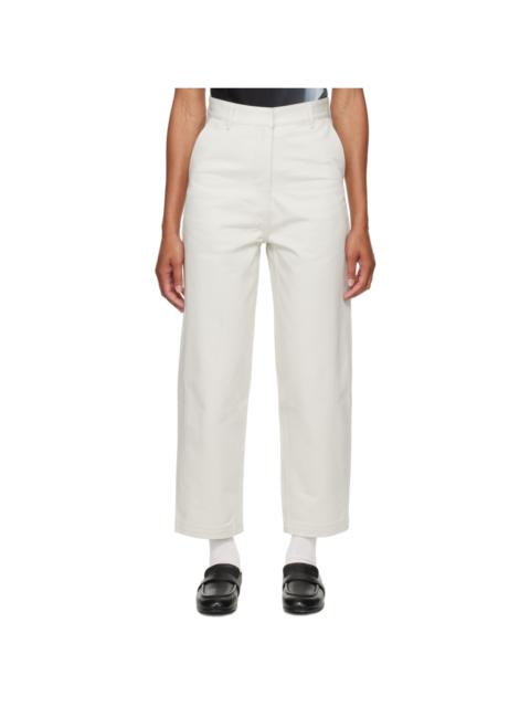 ADER error Off-White Cropped Trousers