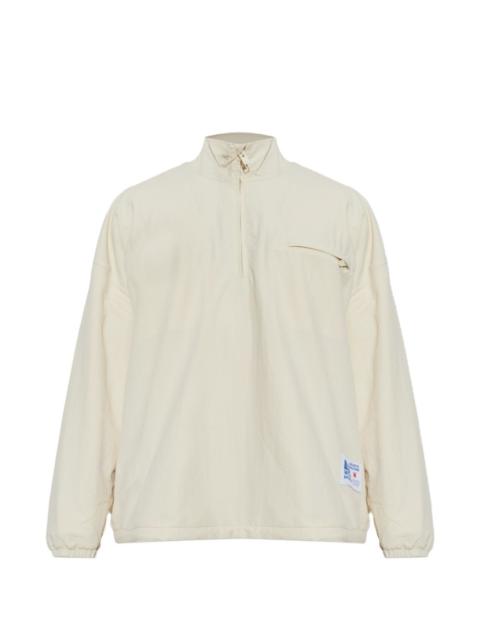 WILLY CHAVARRIA quarter-zip logo-patch jacket