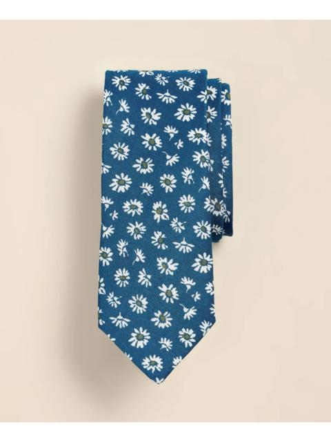 Brooks Brothers Linen-Silk Daisy Tie