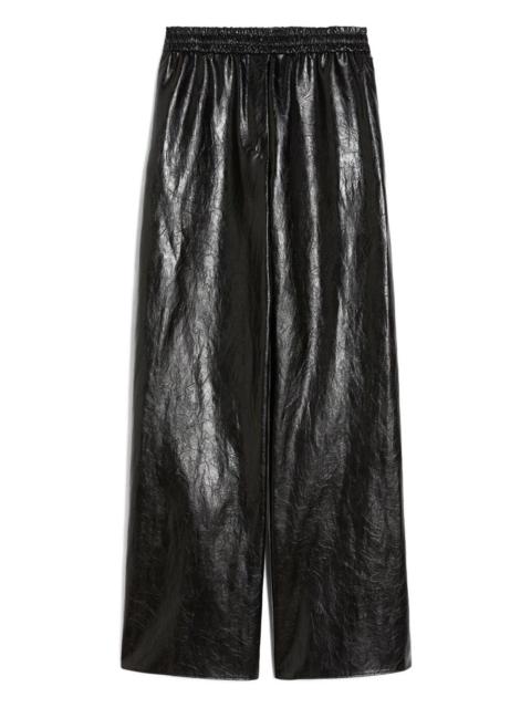 Max Mara Plutone elastic-waist leather-effect trousers