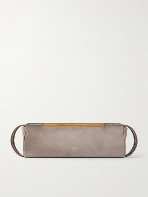 KHAITE Donna Suede Clutch
