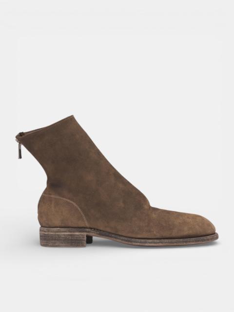 Guidi Reverse Leather Back Zip Boots