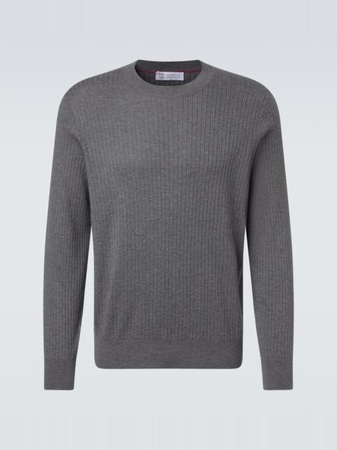 Brunello Cucinelli Ribbed-knit cotton sweater