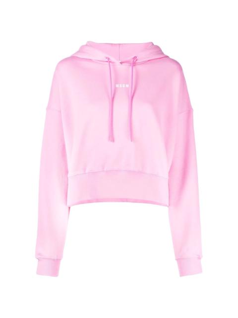 MSGM logo-print hoodie