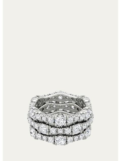 VRAI 14K White Gold Lab-Grown Diamond Multi-Row Ring