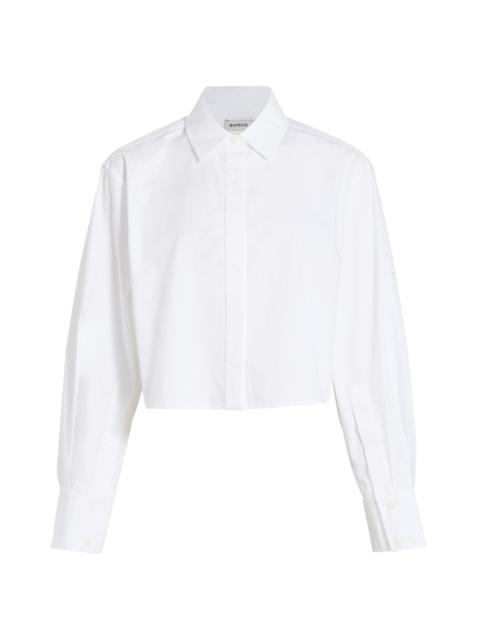 SIMKHAI Women's Renata Crop Shirt - White