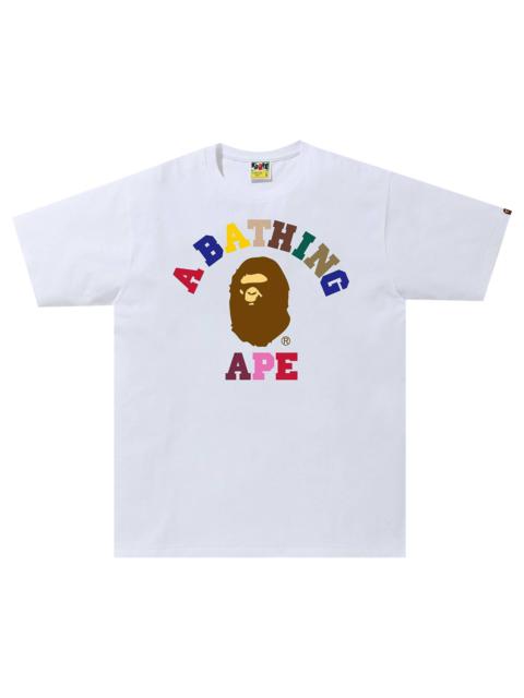 BAPE Colors College Tee 'White'