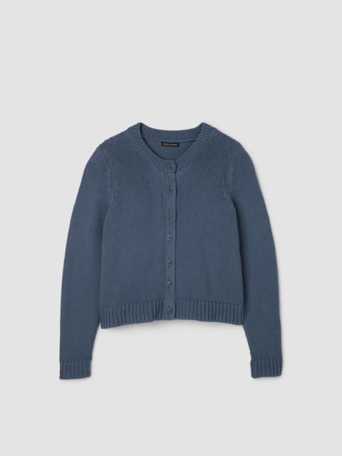 EILEEN FISHER Peruvian Organic Cotton Cord Jersey Cardigan